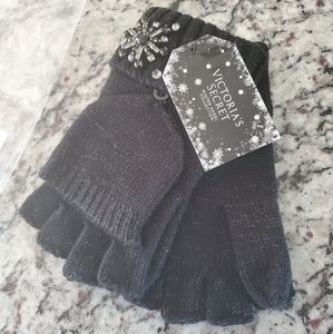 Victoria's Secret Snowflake Sparkle Conv. Mittens